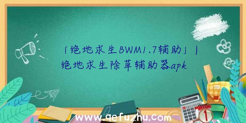 「绝地求生BWM1.7辅助」|绝地求生除草辅助器apk